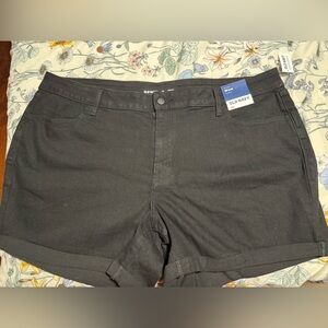 Old Navy Black High Rise Shorts